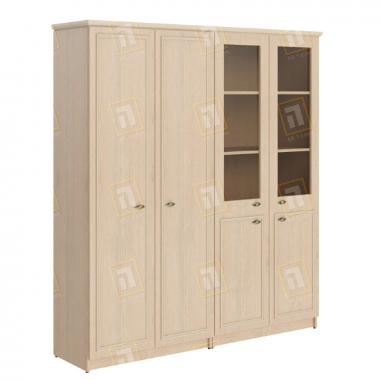Шкаф 2-секционный комбинированный с гардеробом