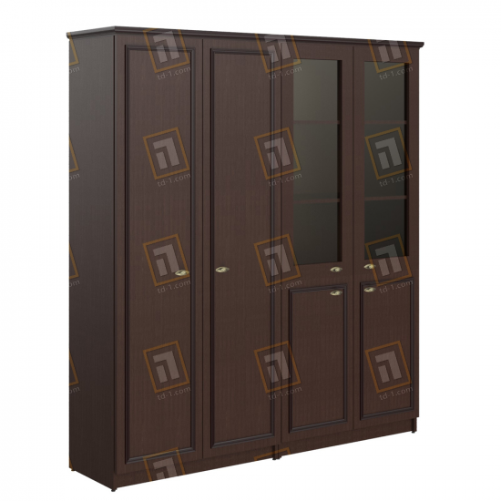 Шкаф 2-секционный комбинированный с гардеробом