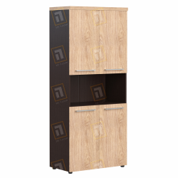 Шкаф с 2 комплектами малых дверей