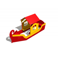 Песочница «Лодка с домиком»